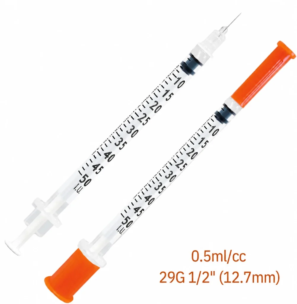 29G 0.5mL syringe product reference
